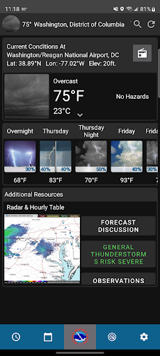 Android application NWS Weather screenshort
