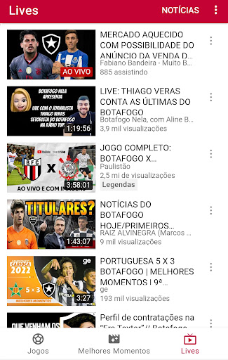 Botafogo Mídia - Jogos e Gols