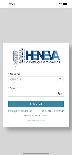 Android application Heneva Adm. Condomínios screenshort