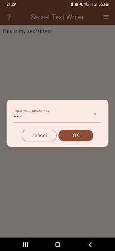 Secret Text Writer