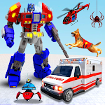 Cover Image of Download Ambulance Transform Robot Game 2.4 APK