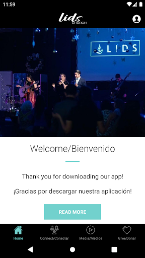 Android application Lids Church screenshort