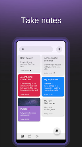 Android application Catty : Take Notes screenshort