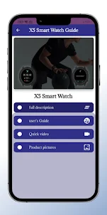 X5 smart watch Guide