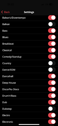 Minglist Screen 2