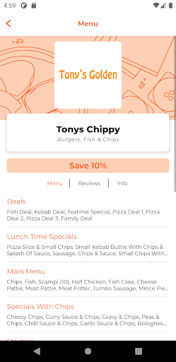 Tonys Chippy NE32 Screen 2