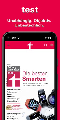 Android application test - Das Verbrauchermagazin screenshort