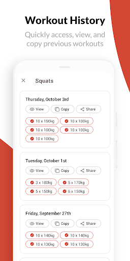 Screenshot of Intensity - Powerlifting Log