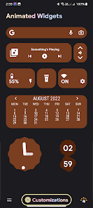 Captura de Pantalla 1 Animated Color Widgets android