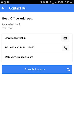 Android application JUSB Mobile Banking screenshort