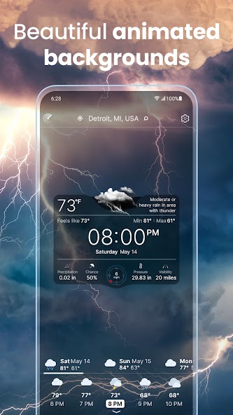 Weather Live° banner