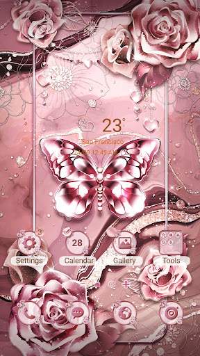 Android application Rose Gold Marbling - Wallpaper screenshort