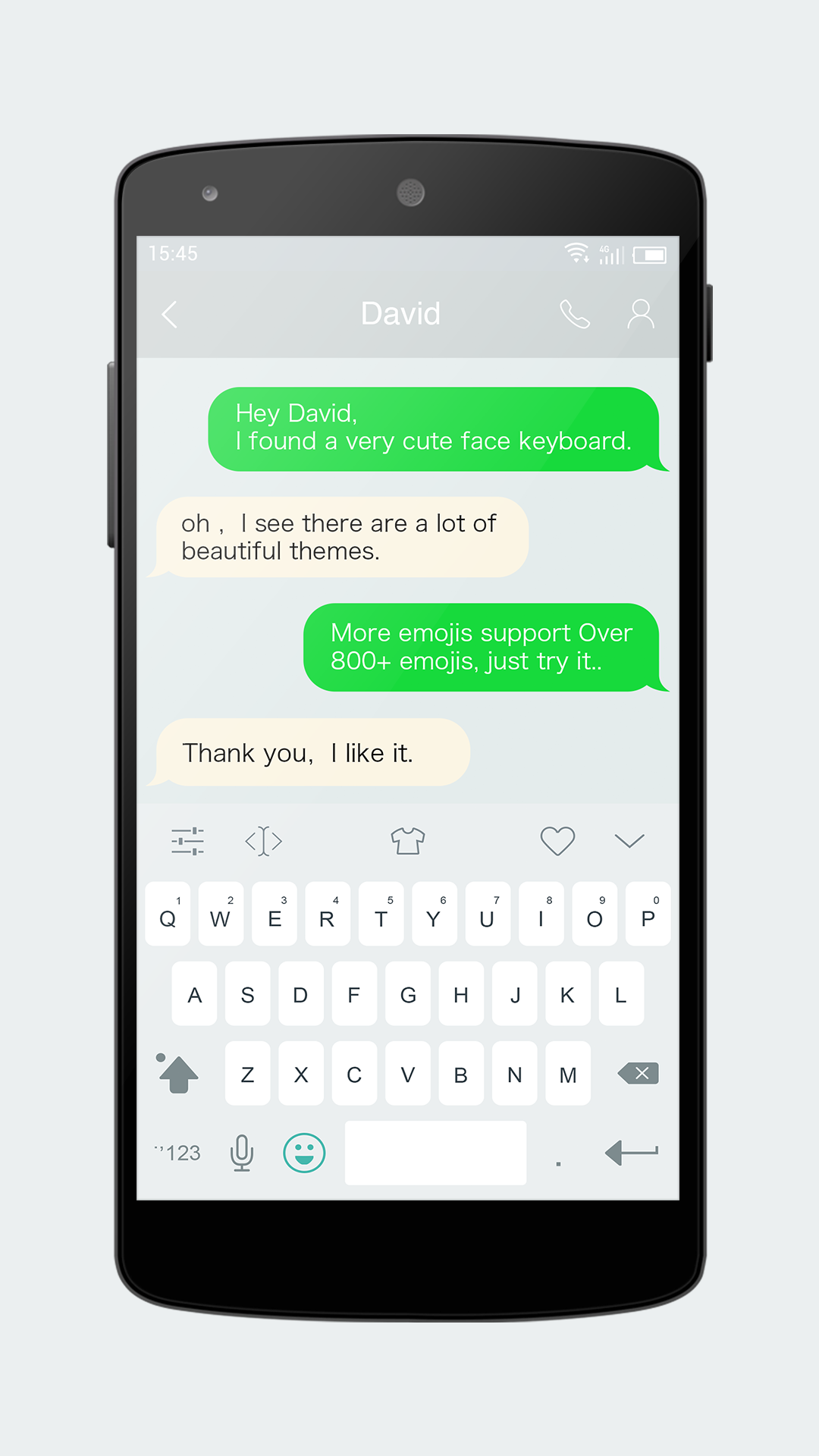 Android application Emoji Keyboard 7 - Cute Sticker, GIF, Emoticons screenshort