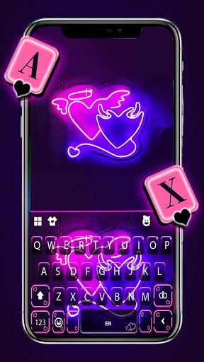 Android application Angel Devil Hearts Theme screenshort