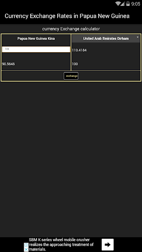 Currency Exchange Rates in Pap