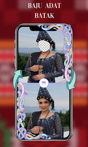 Android application Baju Adat Batak Couple Frame screenshort