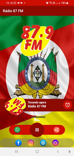 Android application Rádio 87 FM Encruzilhada screenshort