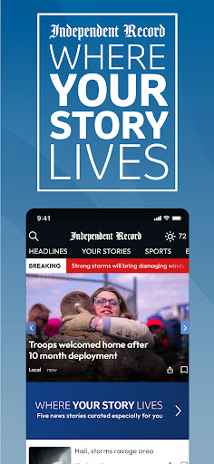 Android application Helena Independent Record screenshort