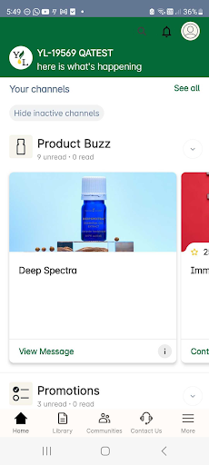 Android application Young Living Essentials screenshort