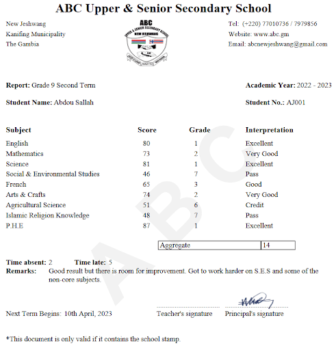 ABC School Screen 3