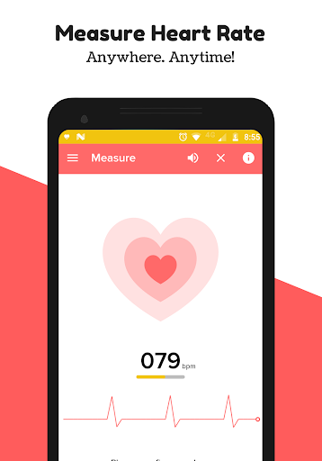 Android application Heart Rate Monitor screenshort