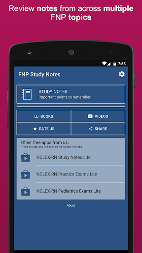 Android application FNP Exam Study Notes screenshort