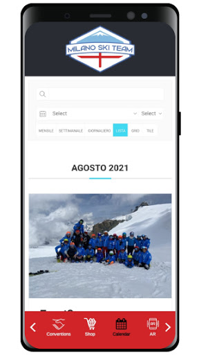 Milano Ski Team Screen 2