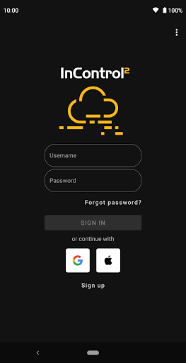 Android application InControl screenshort
