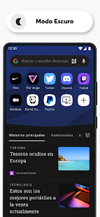 Navegador Opera con VPN Screenshot