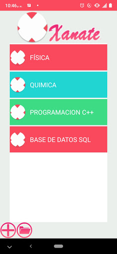 Android application Xanate screenshort