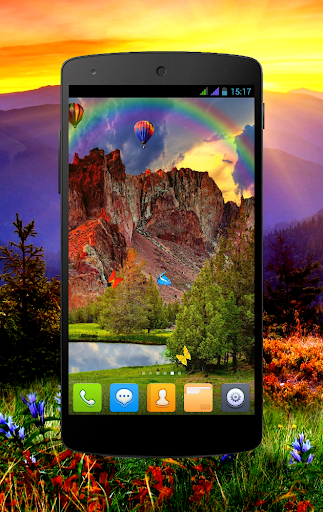 Red Mountain Live Wallpaper Screen 2