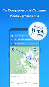 Screenshot 1 Bikemap: Rutas en bici y GPS android