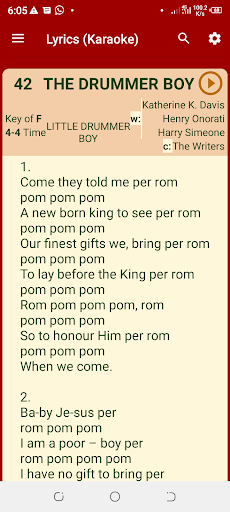 All Christmas Songs Karaoke Screen 2