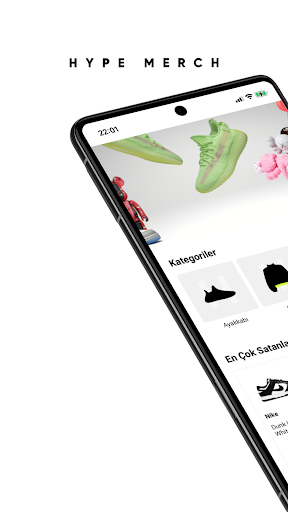 Android application Hype-Merch screenshort
