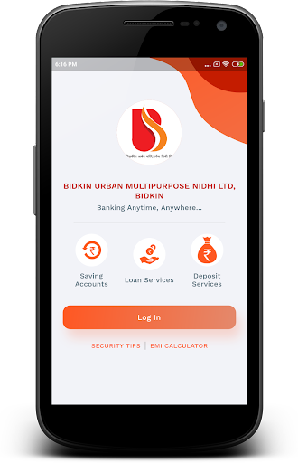 Android application Bidkin Urban Mobile Banking screenshort
