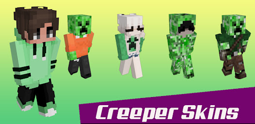 Captura 1 skin horror boy green creeper android