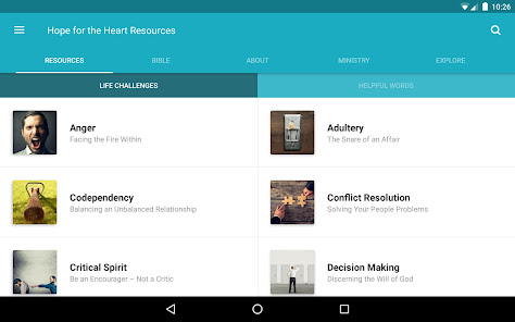 Captura 4 Hope for the Heart Resources android