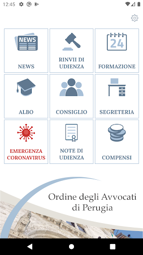 Android application Ordine Avvocati Perugia screenshort