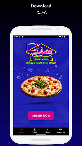 Android application Raja's Takeaway Glasgow screenshort