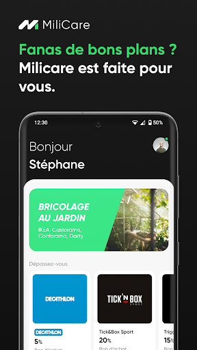 Android application Milicare screenshort