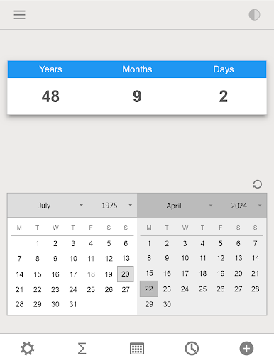 Screenshot of Age Calculator Pro