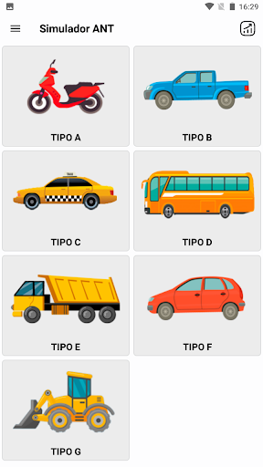 Android application Simulador examen 2024 Ecuador screenshort