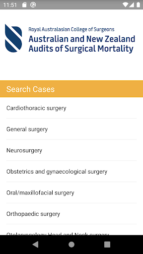 ANZASM National Case Reviews Screen 3