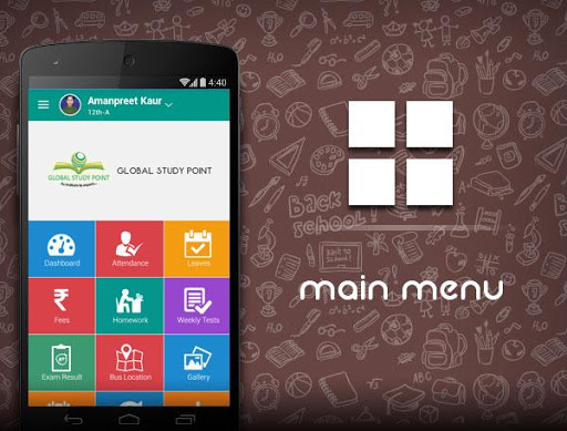 Android application Global Study Point screenshort