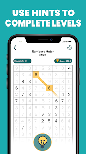 Matching Numbers Puzzle Game