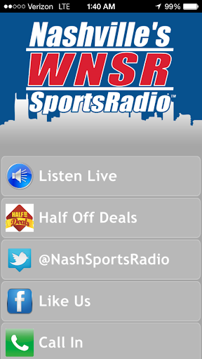 Nashville Sports Radio Screenshot 1 - AppWisp.com