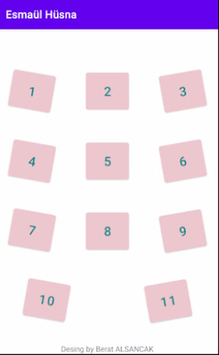 Android application Esmaül Hüsna(99) screenshort