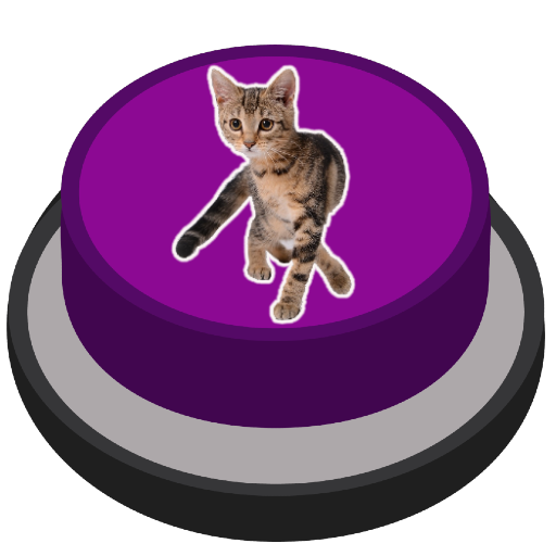 Angry Cat Prank Meme Button  Icon