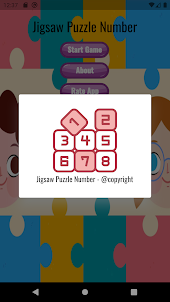 Puzzle jigsaw Number