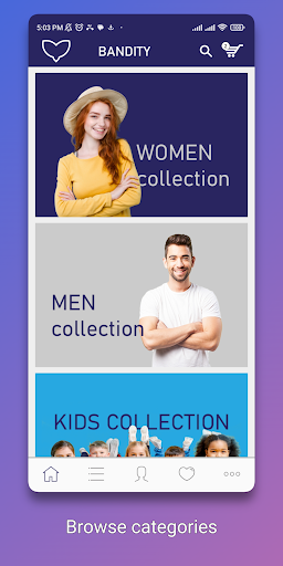 Android application BANDITY screenshort